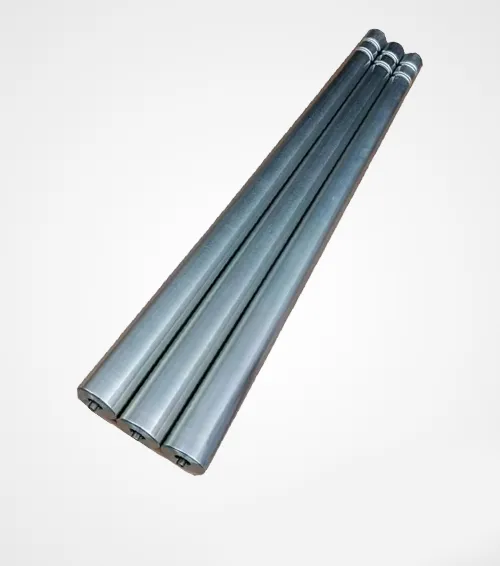 Grooved conical roller