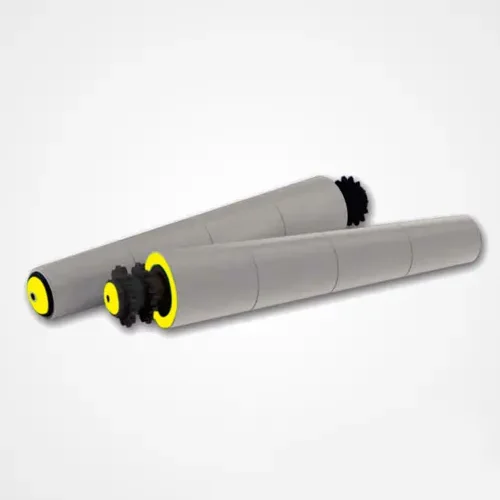 Plastic-steel double-chain taper bushing roller